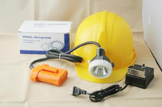 Lámpara de tapa de minería de casco de seguridad de minero de aleación de aluminio